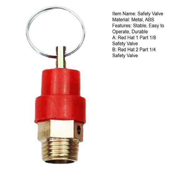 Luftkompressor-Sicherheitsventil, Außengewinde, Zugring, Luftkompressor-Druckbegrenzungsventil, Werksversorgung