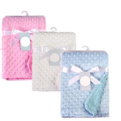 Baby Blanket & Swaddling Newborn Thermal Soft Fleece Blanket Winter Solid Bedding Set Cotton Quilt Infant Bedding Swaddle Wrap