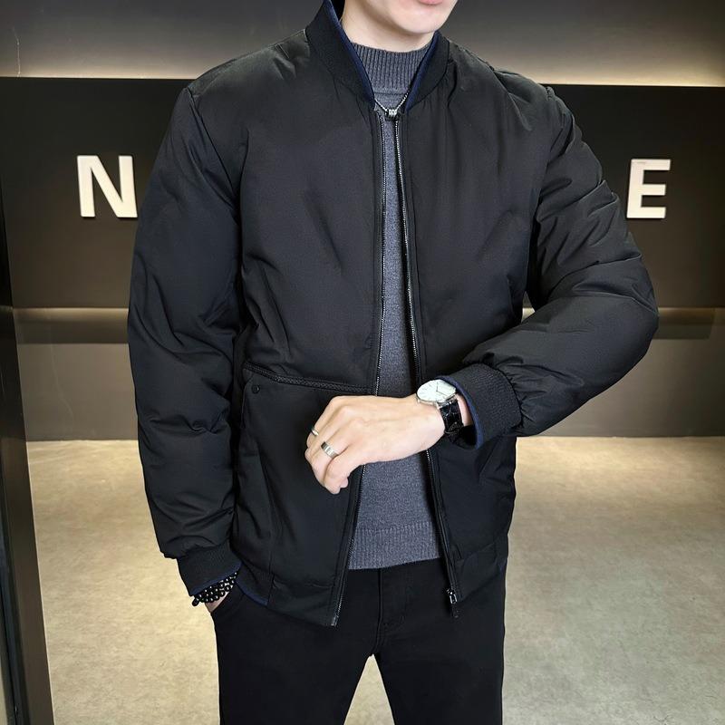 Large Size Padded Clothes Men's Winter Baseball Collar Padded Jacket Casual Loose Warm Thickened Couple Padded Jacket