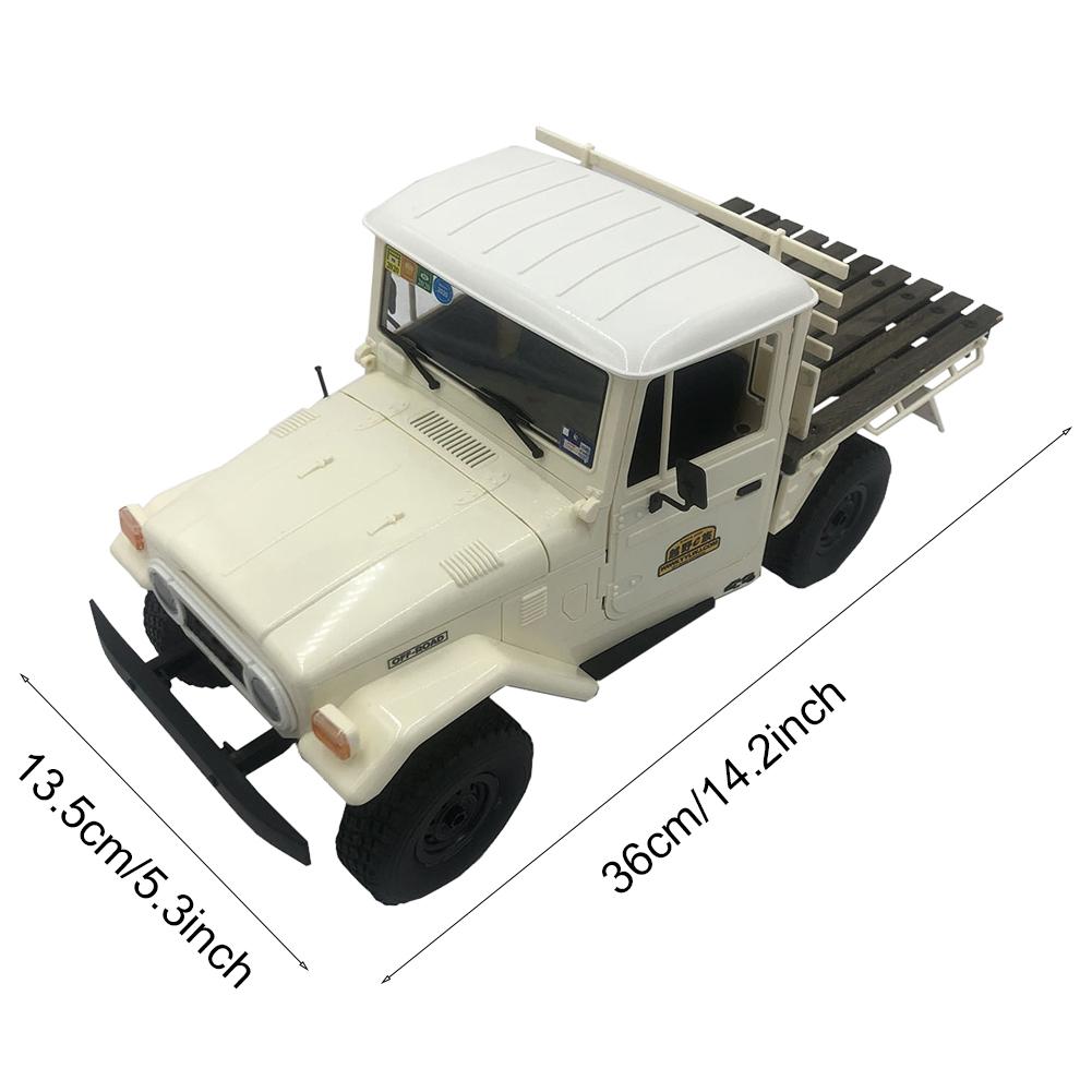 4WD 1 16 Remote Control DIY Assemble Crawler Car Model with 25g Servo 370 Brush MotorBeige