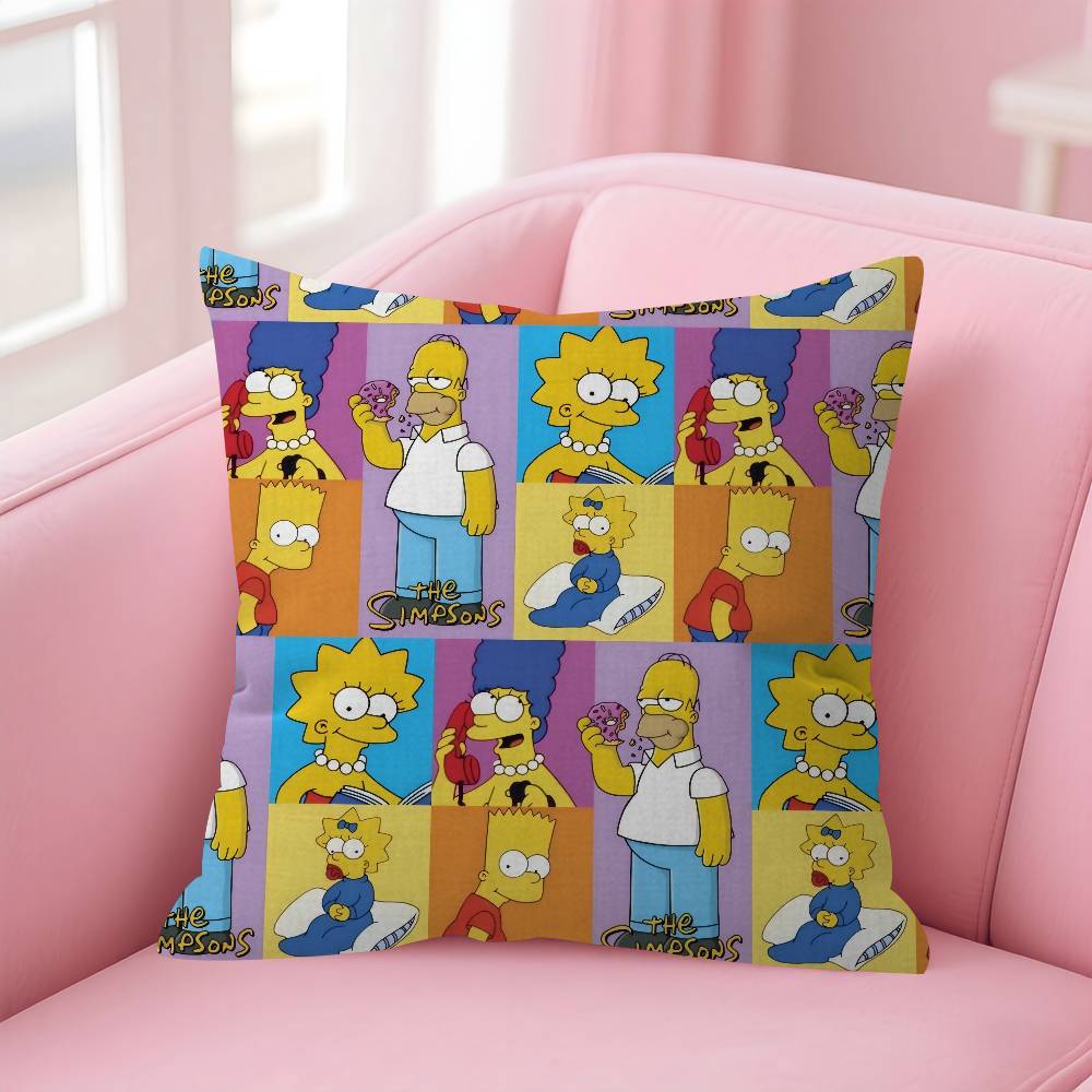 Cartoon The Movie SSimpsons Cushion Cover Decorative Pillow Sofa Home Decor Case Pillow Cases