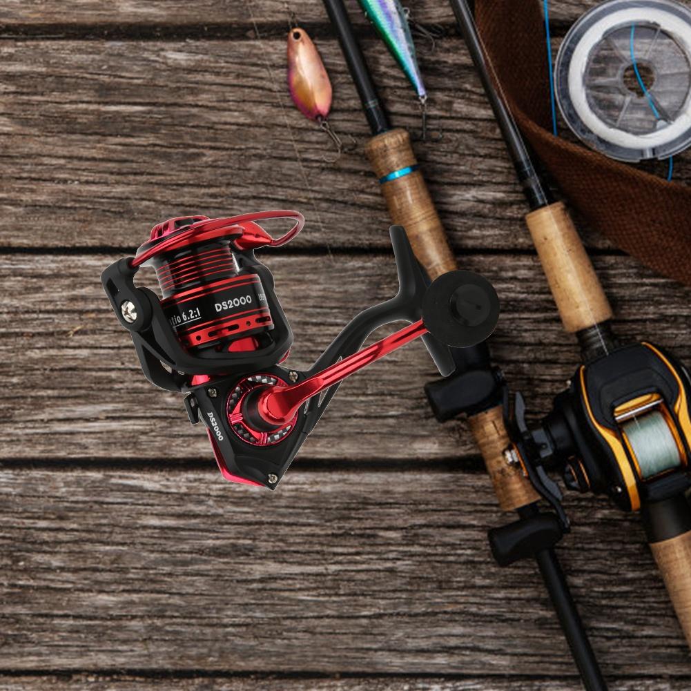 5+1 Bearings Metal Heavy Duty Casting Spinning Fishing Reel Spool Fish Tackle Accessory(DS2000 )