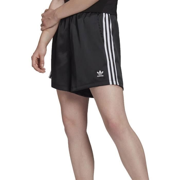 Shorts Satin Femme - ADIDAS - GN2774 - Noir - 97% Polyester - 3% Elasthanne