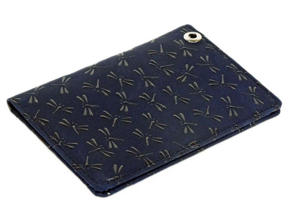 

Inden pass commuter pass 2527 passes dark blue deerskin x black dragonfly x x 2 clear pockets [Indenya] bi-fold holder, G, lacquer, pattern, 10.6cm синій