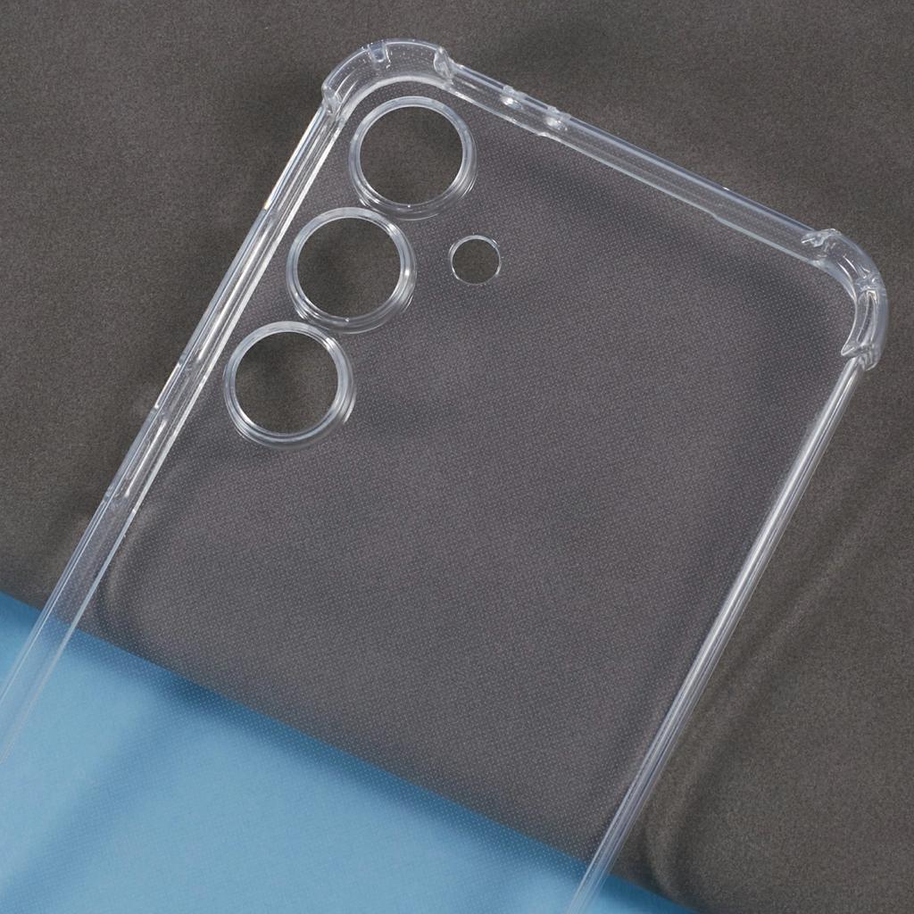 Pro Samsung Galaxy S25 FE Pouzdro Zesílené Rohy TPU Průhledný Kryt na Telefon s Šňůrkou