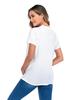 European & American Style Maternity Printed T-Shirt (Round Neck, Short Sleeve)