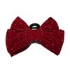 Autumn and Winter Velvet Bow Hair Claw Clip Fashion Bow Knot Shark Clip Women Dot Diamond Hairpin Hair Accessories