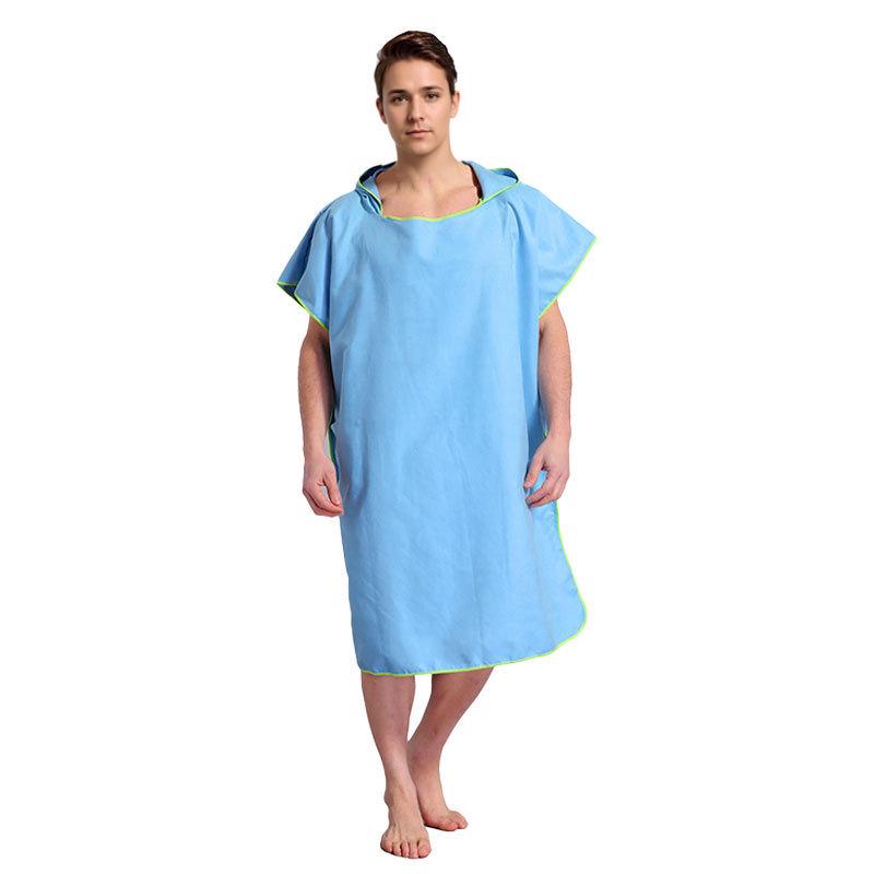 Serviette/Cape de Plage Adulte à Capuche en Microfibre à Séchage Rapide