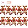 Christmas Hanging Ornaments Cute Fabric Dolls Santa Snowman Reindeer Bear Decorations for Christmas Tree Holiday Party Gift