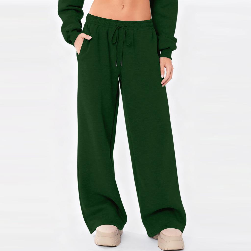 Sweatpants Women Wide Leg Sweatpants Women Lounge Pants Women Womens Sweatpants Loose Fit Drawstring Waist Casual Pants for Daily Wear
