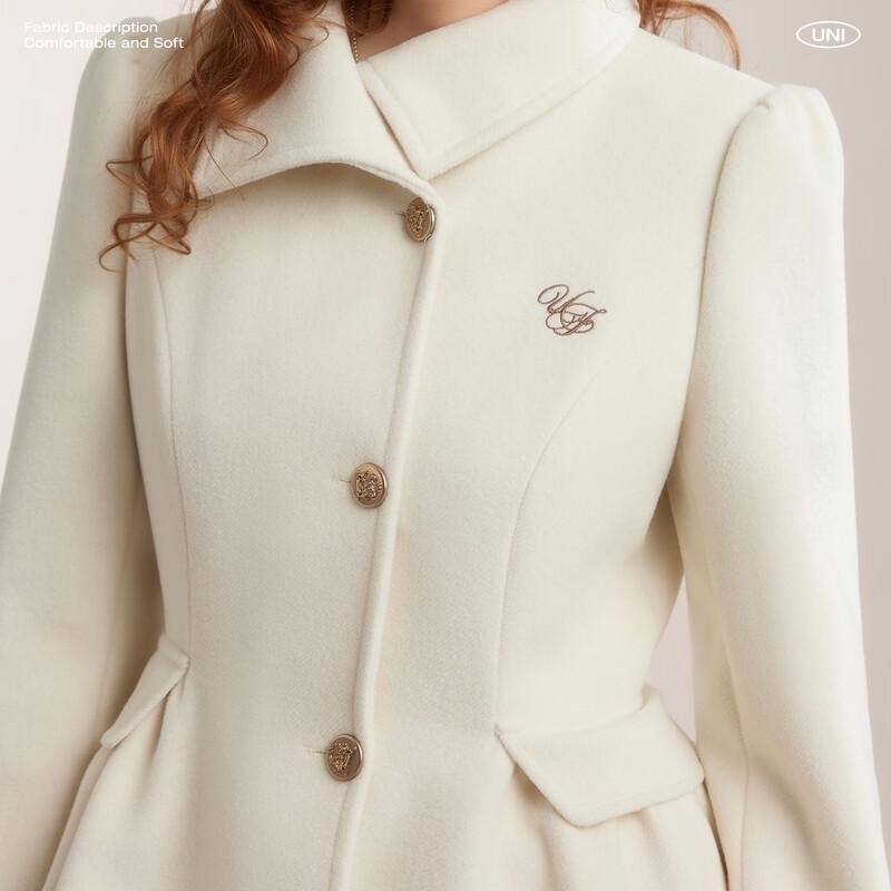 unifree Women's Slim Fit Woolen Coat