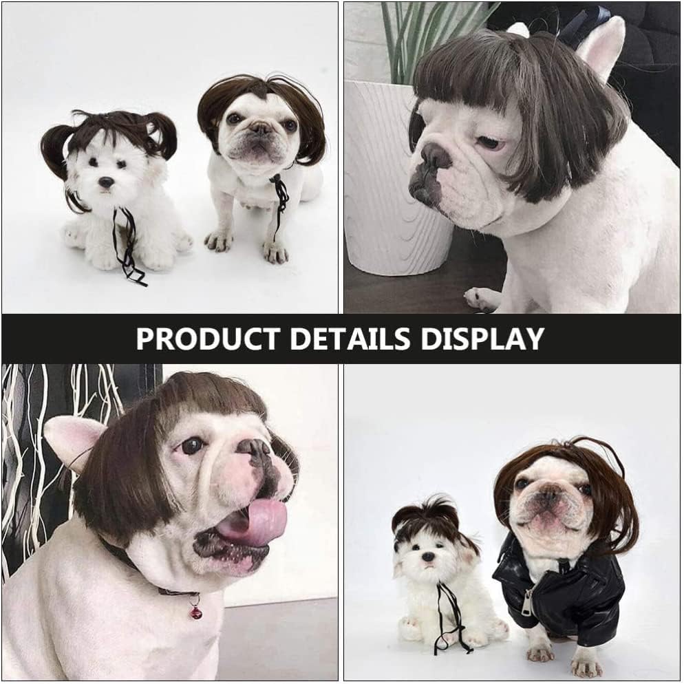 1pc Funny Dog Cat Cosplay Wig,Pet Wigs for Halloween, Christmas, Parties, Festivals, Dog Wigs for Small Medium and Large Dogs
