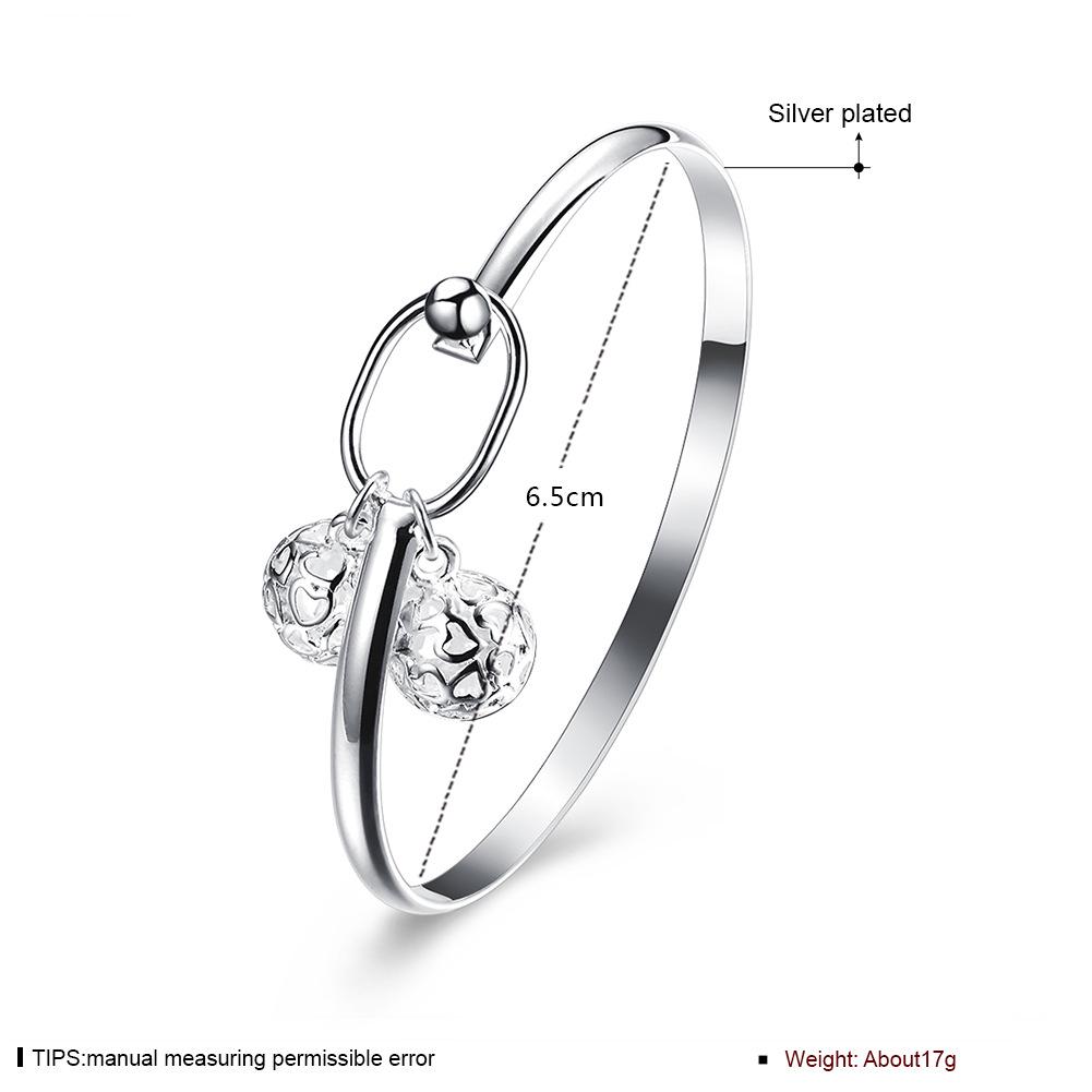 Fashionable Popular 925 Plated Bracelet Strangle Ball Bracelet Bangle