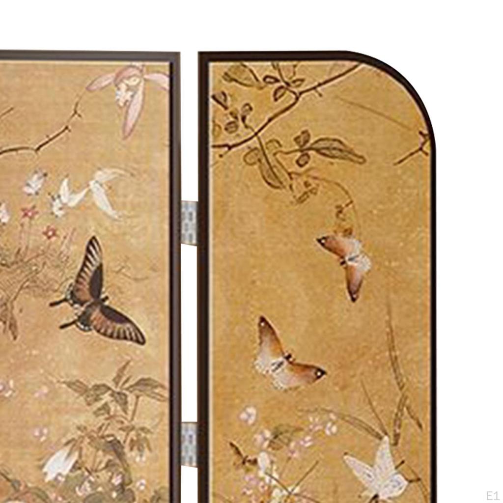 Decorative Screen 3 Panel Artistic Table Decor Partition Divider for Dining Room Fireplace Office