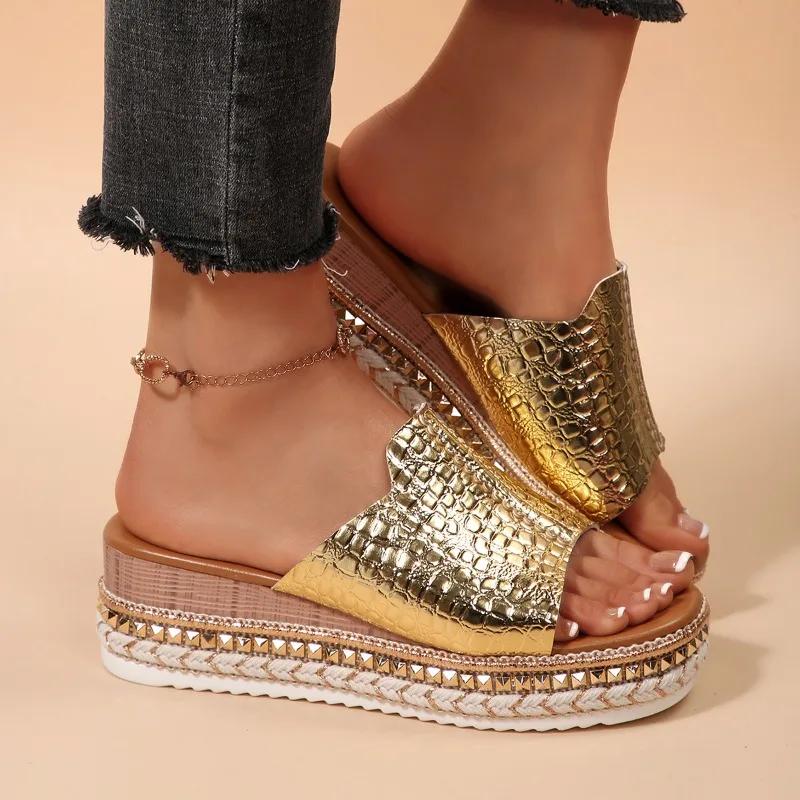 Fashion 2025 Summer Basic Open Toe Women's Slippers Fashion Outdoor Casual New Plus Size Concise Best Seller Comfortable Flat Slippers