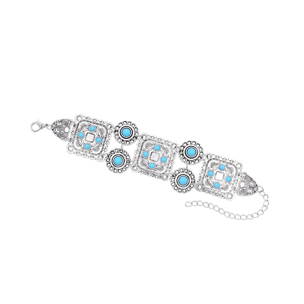 Bohemian Vintage Hollow Flower Finger Bracelet for Women Festival Turkish Slave Bracelets Beach Gypsy Tribal Bangle Sexy Jewelry