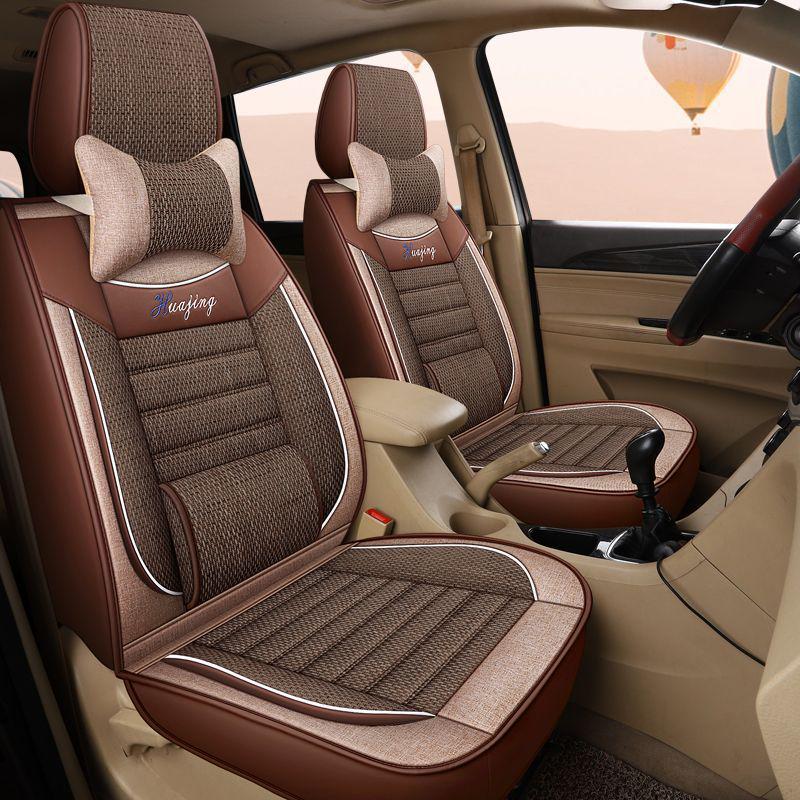Leather Linen Seat Covers for Wuling Hongguang S, PLUS/S1 S3, Jiachen, Rongguang V, Baojun 730, Ounuo, Weiwang M20