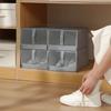 Shoe Storage Box No Installation Large Flip Style Storage Shoe Cabinet Dust-Proof Foldable Fabric Shoe Box YLE367