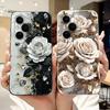 For Honor 400 Pro Honor400 Beautiful Bow Rose Painting Phone Case For Honor 400 400Pro 5G Soft Silicone Cases