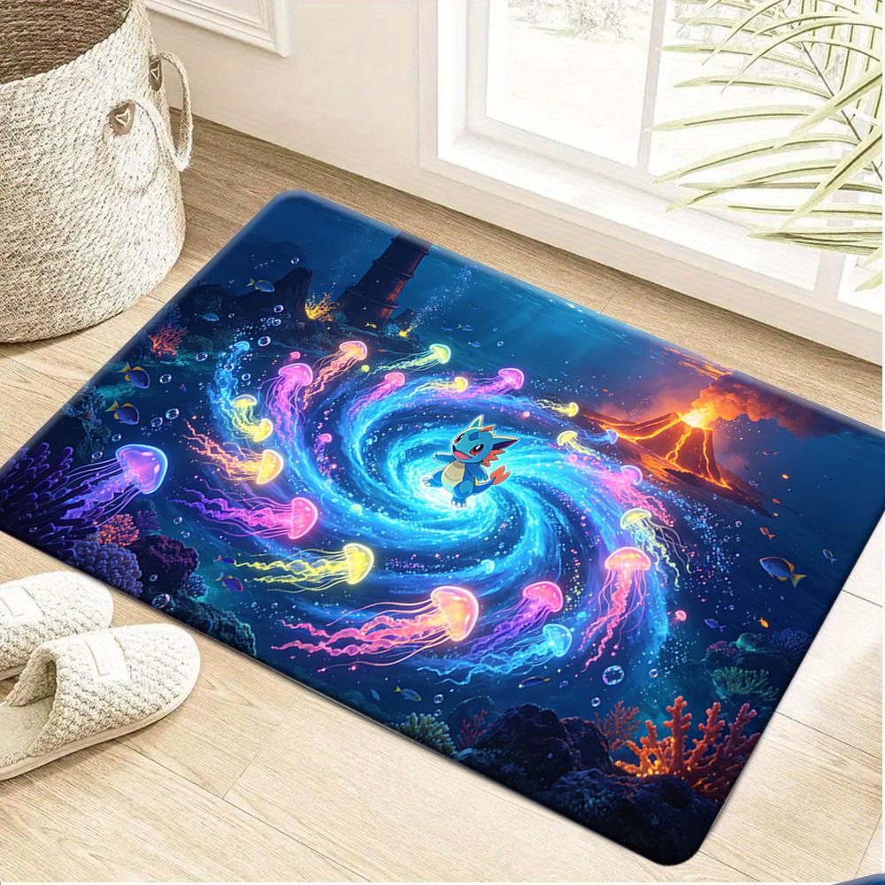 Lucario Northern Lights Print Doormat Non-Slip Water Absorbent Floor Mat 40x60cm