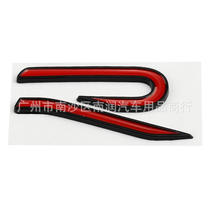 Alloy Car Front Grille Emblem Rear Trunk Sticker for Volkswagen VW New R Rline Badge GTI BORA GOLF PASSAT Polo SCIROCCO T-ROC