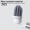 Horizontal Vertical Switch Brush Crevice with Extended Handle Universal Rotation Design Waist Friendly Cleaning Tool V-Shaped Dense Bristles Stubborn