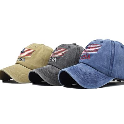 Männer Frauen USA Baseball Cap Gewaschene Baumwolle Baseball Hut Mode Sonnenschutz Hüte Unisex Hip Hop Hut Sport Caps