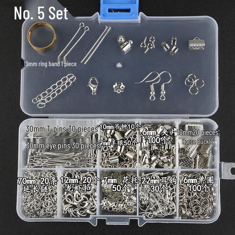 

Набор для начинающих для изготовления украшений своими руками: Трансграничный Мульти-Стиль Застежка-Лобстер, Т-Булавка, Базовые Открытые Соединительные Кольца