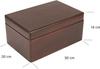 Brown Wooden Storage Box - 30 X 20 X 14 Cm - with Lid - Box Crate Trunk Coff