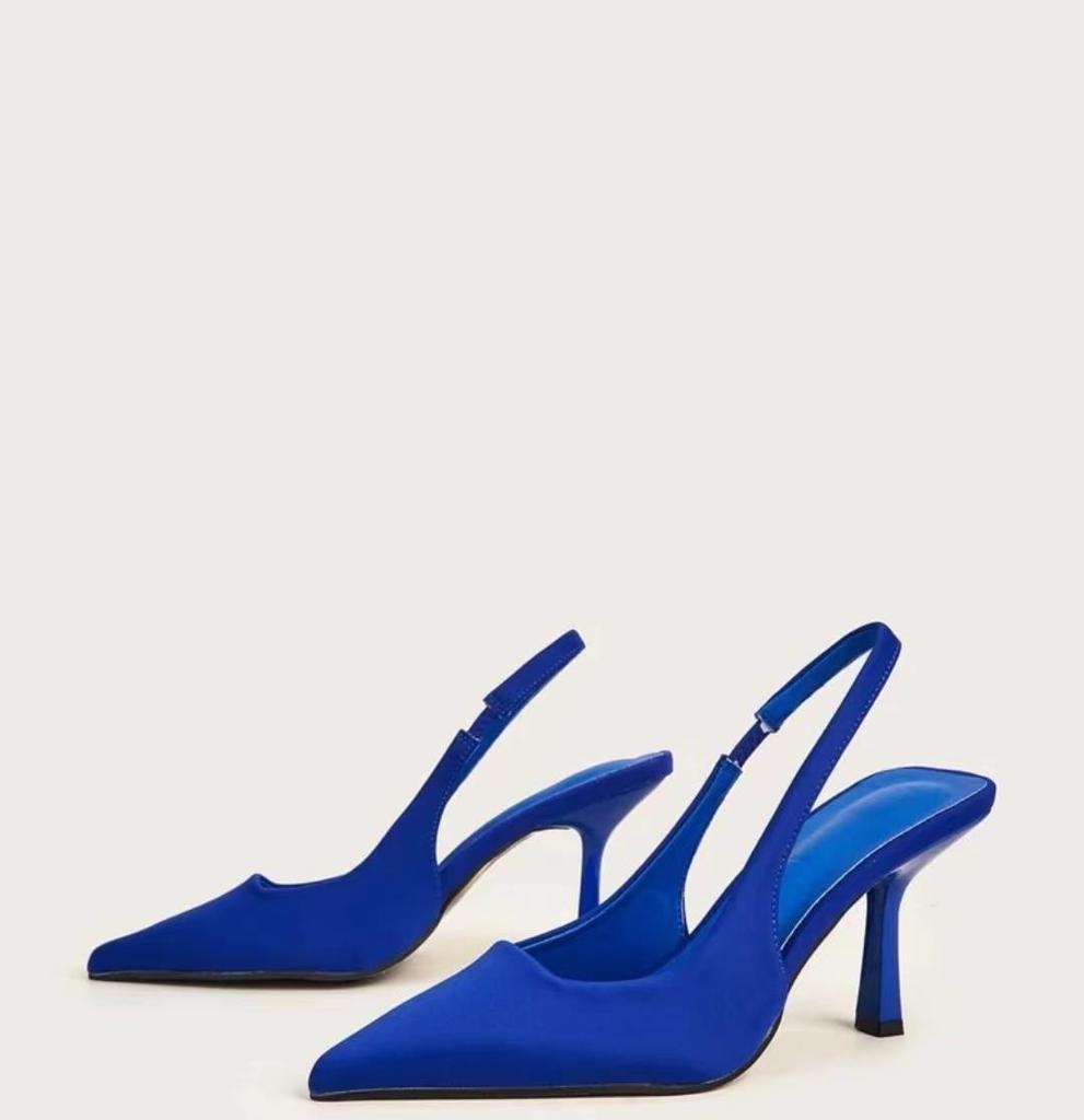 Fashion 2025 Summer Women Heels Sandals Red Pointed Slingback Sandals Shoes Green Black Kitten Heels Party Prom Ladies Stilettos tacones