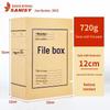 San-yi A4 Kraft Paper Archive Box: Thick, Large Capacity, Customizable Logo