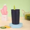 Mini Insulated Stainless Steel Tumbler With Straw - Pastel Color 350ml Vacuum Thermos Students On-the-Go Use