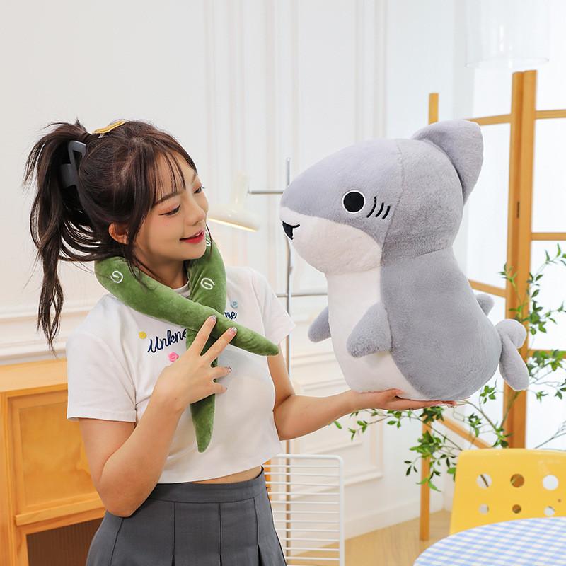 Outing Plush Shark Toy Cute Cartoon Girl Child Birthday Holiday Gifts Dolls