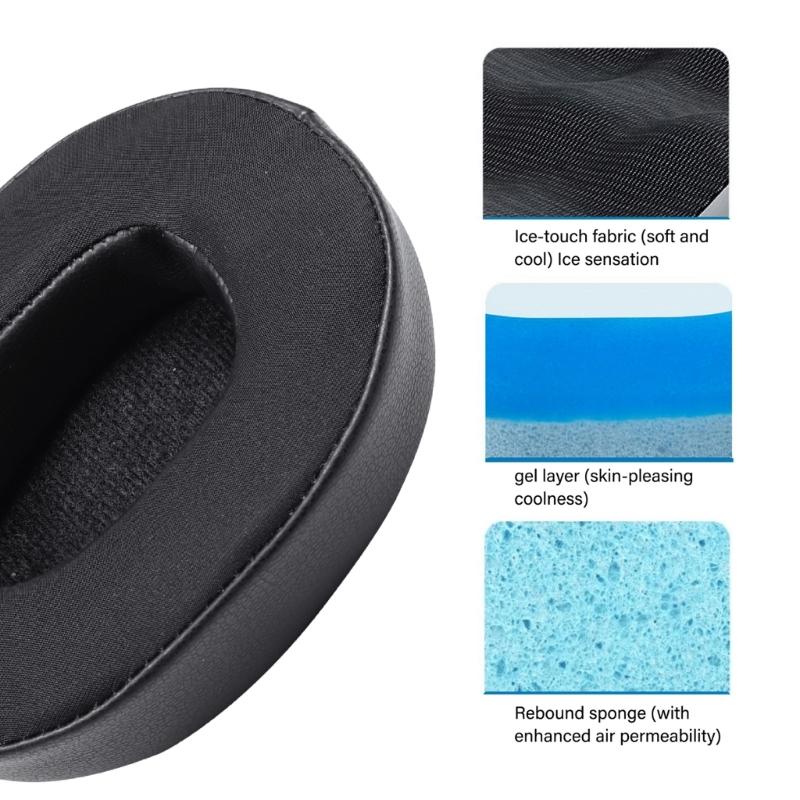 Cooling Gel Earpads Ear Pads for Hesh 3 Wireless Headphones Ear Cushions Earmuff Ear Cover