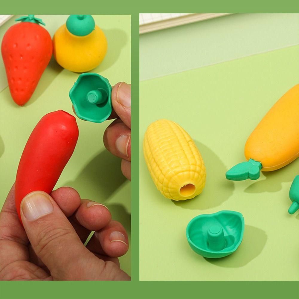 Durable Extra Large Eraser Fruit Shape Without Leaving Marks Pencil Rubber Correction Eraser Students