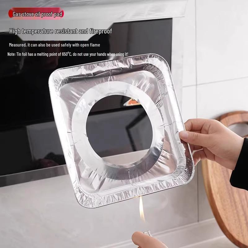 Gas Stove Anti-Oil Protective Sticker - Aluminum Foil Cover Pad