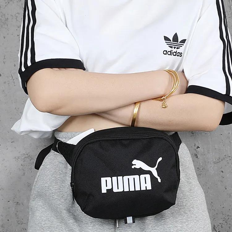 Puma Fabric One Shoulder Crossbody Fanny Pack Regular Unisex Black (Unisex) Fanny Packs 076908 01