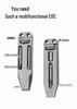 Titanium Alloy Multifunctional Adjustable Pocket Wrench & Keychain Screwdriver Tool