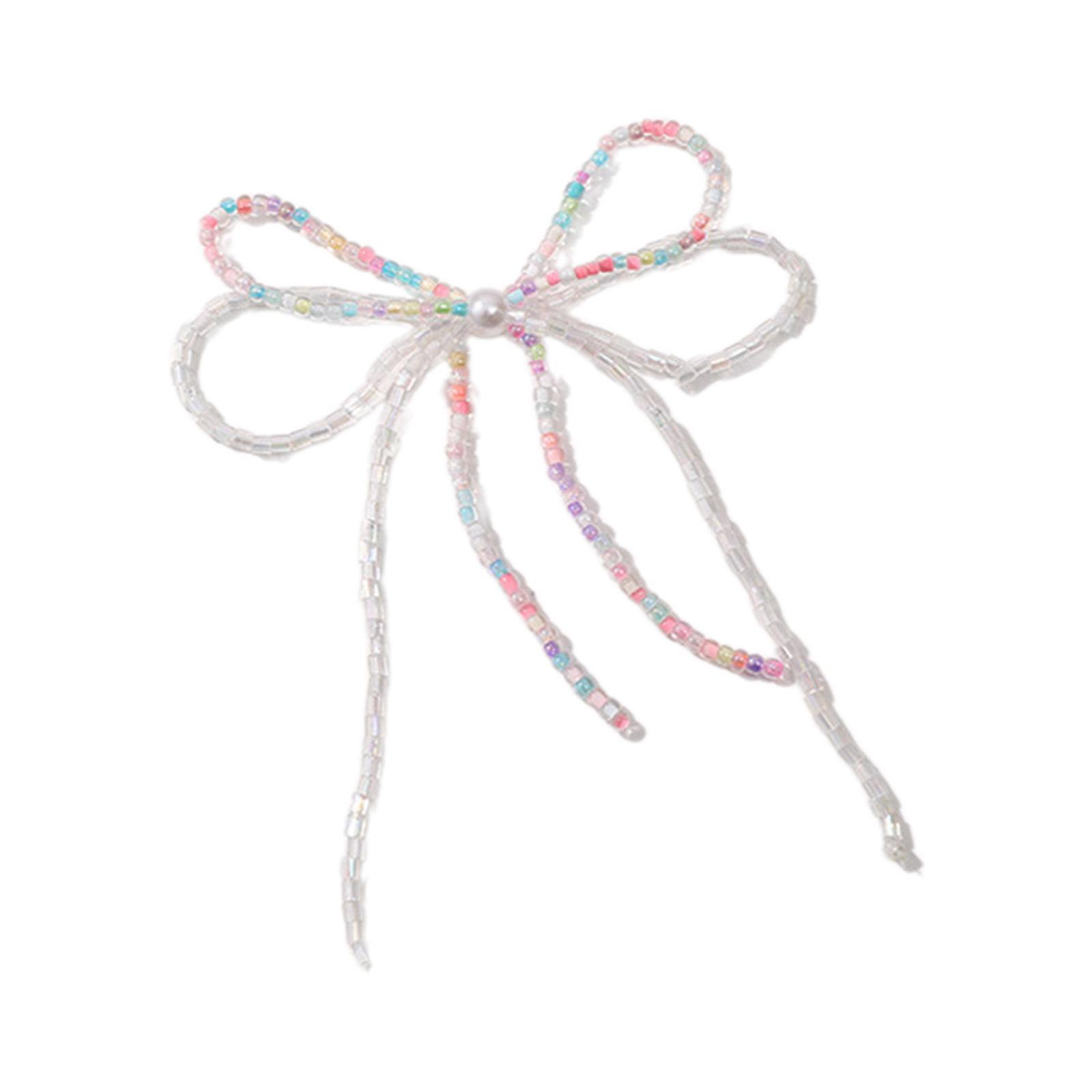 

Красочные бисерные банты-шармы для самостоятельного изготовления ювелирных изделий, брелок для волос, повязка на голову, серьги, пряжка для обуви, украшение разноцветный