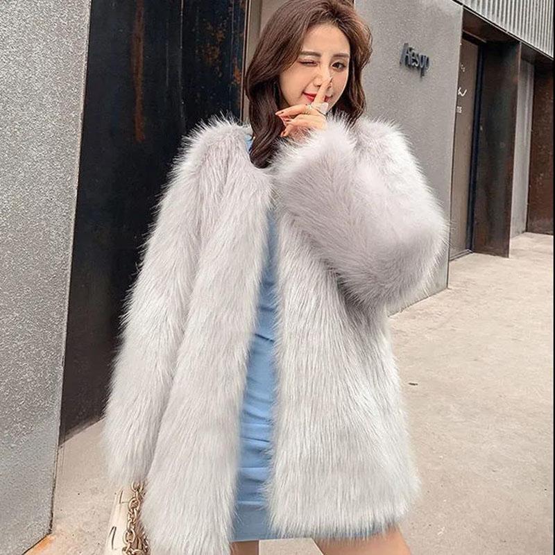 thin faux fur coat