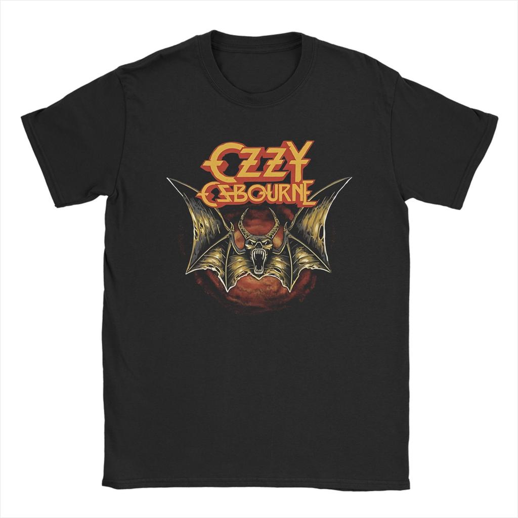 Unique Ozzy Osbourne TShirt Men Women Crewneck Cotton T Shirt Short Sleeve Tee Shirt Loose and Casual Clothing