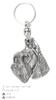 Schnauzer I - Silver-plated Pendant with a Dog In a Decorative Box, Handbag Decoration, Backpack Pendant by Art-Dog Brand