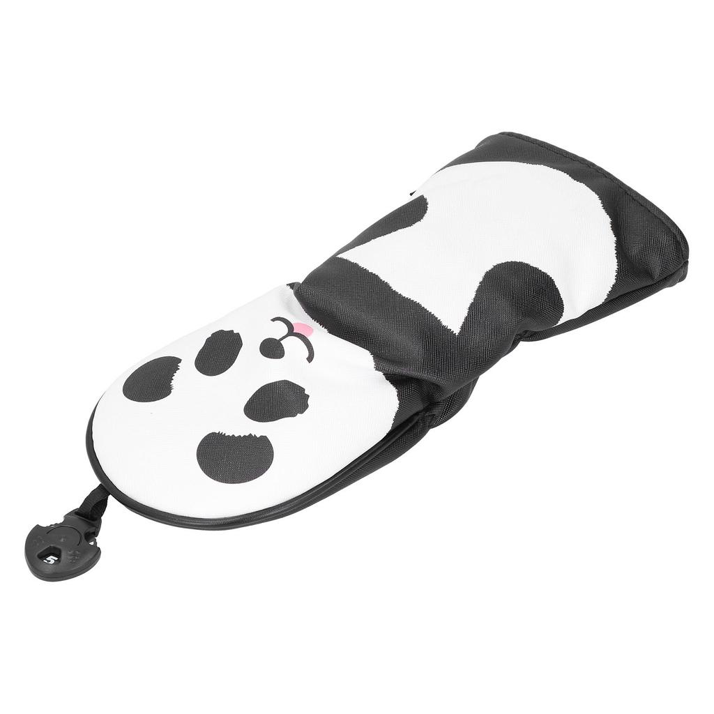 PU Leather Golf Wood Head Covers Waterproof Cartoon Thicken Plush No.5  Golf Club Headcover