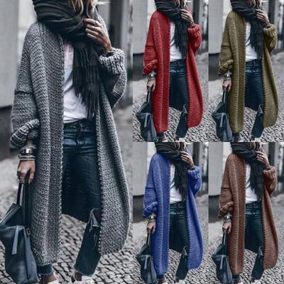 Autumn and Winter New Long Sleeved Knitted Cardigan Casual Loose Woolen Sweater Knitted Sweater Jacket