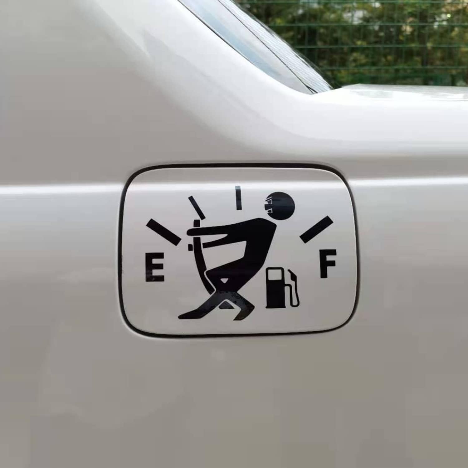 

HungMieh Funny Car Decals, Gas Gage Empty Stickers High Gas Consumption Graphics-Heat&Water-Resistant No Peeling Off, Reflective Red чёрный