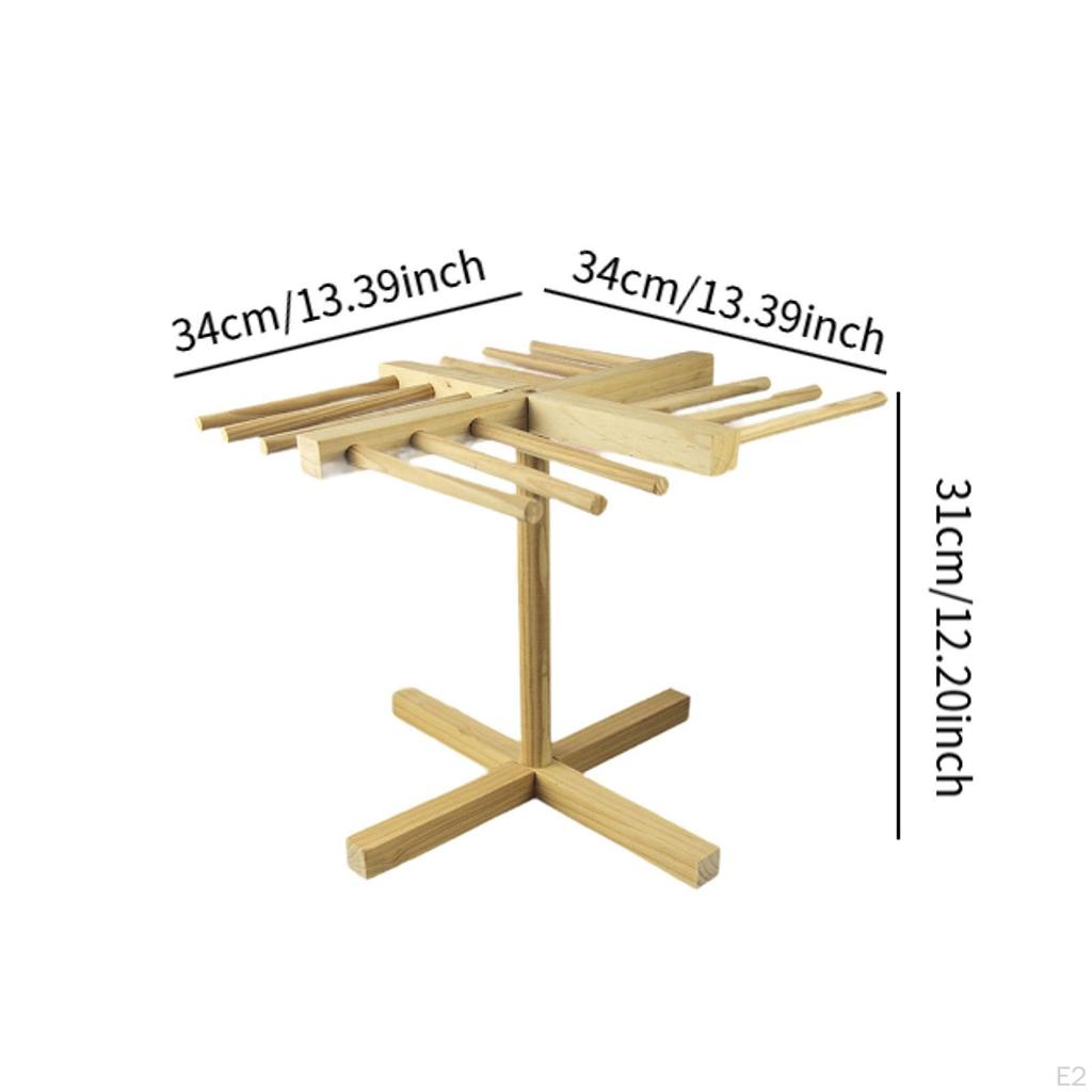 Stojan na sušení těstovin Dřevěný Snadno přenosný Sušák na nudle Stromový Stojan pro Domácí