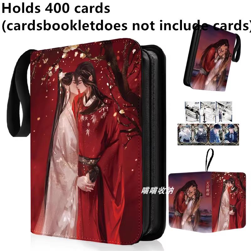 400 szt./900 szt. Album na karty Książka Anime Błogosławieństwo Niebiańskich Urzędników Kolekcja Kart Zamek na Zamki Binder na Karty Kolekcjonerskie Prezent dla Dzieci