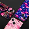 Pink Red Flamingo Luxury Phone Case For iPhone 11 14 15 Pro MAX 12 13 Mini 7 8 Plus X XR XS SE Silicone Shockproof Cover Funda