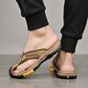 Fashion Fashion Sandals Summer Men's Flip Flops New Outdoor Toe Sandals Indoor Non Slip Casual Classic Leather Beach Slippers 38-46