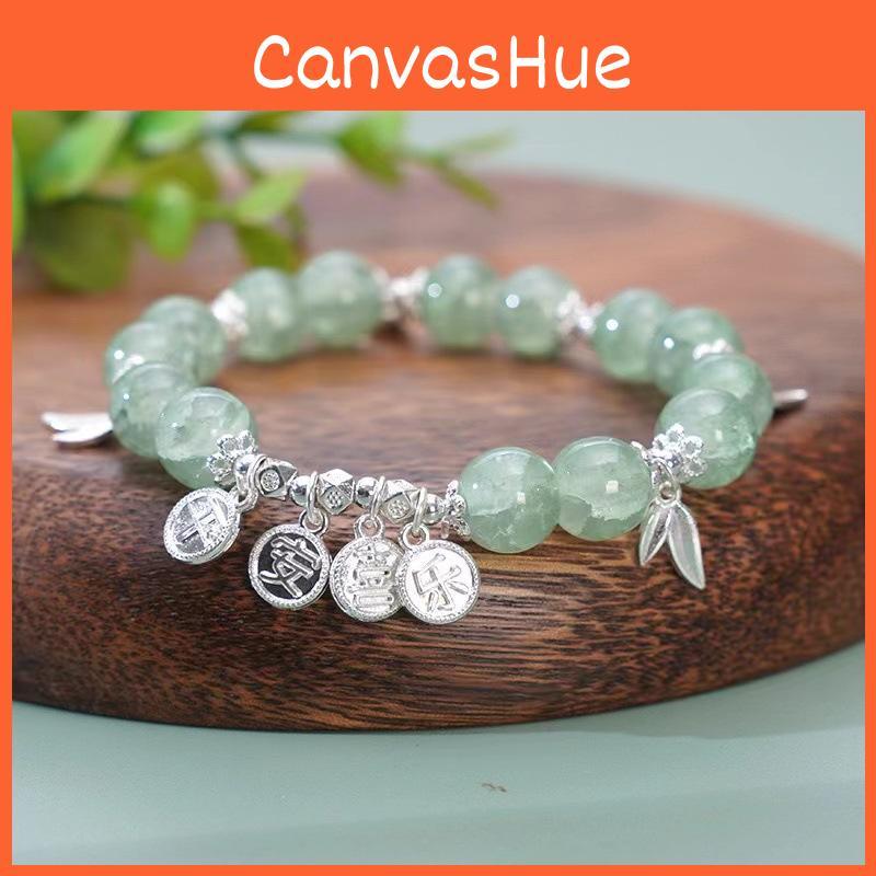 Alloy Plated Sophisticated Beaded Bracelet With Natureinspired Leaf Elements For Women